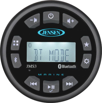 Jensen Ηχοσύστημα Σκάφους 4x40W Αδιάβροχο με AUX / Bluetooth / USB Μαύρο