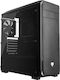 Natec Titan 660 Plus Gaming Midi Tower Κουτί Υπολογιστή με Πλαϊνό Παράθυρο Μαύρο