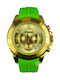 Rebecca Watch with Green Rubber Strap