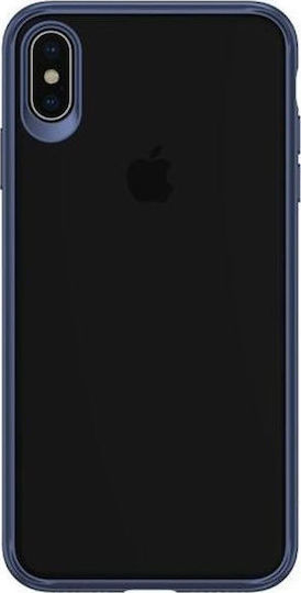 Usams Mant Series Umschlag Rückseite Kunststoff Blau (iPhone XS Max)