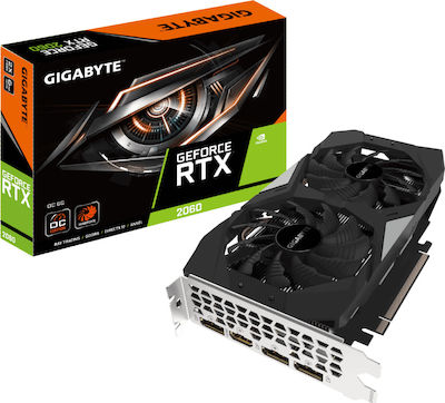 Gigabyte GeForce RTX 2060 6GB GDDR6 OC (rev. 2.0) Κάρτα Γραφικών PCI-E x16 3.0 με HDMI και 3 DisplayPort (GV-N2060OC-6GD rev. 2.0)