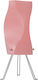 Starlight FP-510-S-1E-14CM-Τ Kunststoff Tischlampe für Fassung E14 mit Rosa Schirm und Basis