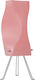 Starlight FP-510-M-1Ε-18CM-T Plastic Table Lamp for Socket E14 with Pink Shade and Base