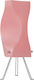 Starlight FP-510-L-1E-27CM-T Kunststoff Tischlampe für Fassung E27 mit Rosa Schirm und Basis