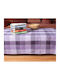 Silk Fashion Măsuță În Carouri Mătăsoasă 3702 Violet 90x90 cm