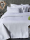 Whitegg Microfiber Set of 3pcs Bridal Blanket Super Double with 2 Pillowcases White 240x220cm