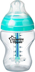 Tommee Tippee Plastikflasche Advanced Anti-Colic Gegen Koliken mit Silikonsauger für 0+, 0+ m, Monate Turquoise 260ml 1Stück