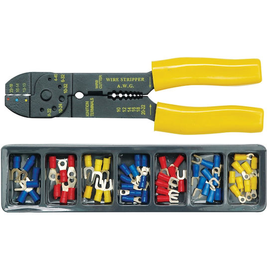 Vorel Crimping Pliers Cross-Section Range 0.5 - 6mm² with Stripper