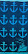 Le Blanc Anchors Πετσέτα Θαλάσσης Μπλε 170x90εκ.
