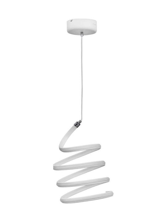 Heronia Spiral Pendant Light LED with Natural White Light White