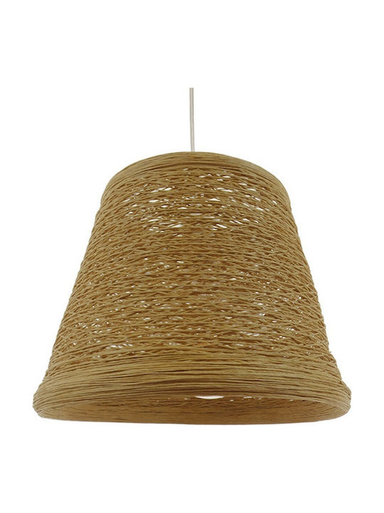 GloboStar Playroom Pendant Light Suspension Bell for Socket E27 Beige