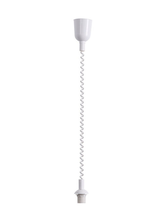 Rabalux Rolly Pendant Light Suspension for Socket E27 White