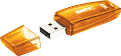 Emtec C410 Color Mix 2.0 128GB USB 2.0 Stick Portocaliu