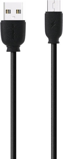 Remax Regular USB 2.0 to micro USB Cable Μαύρο 1m (Suji)