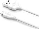 Proda Normee PD-B05m 1.2m Regular USB 2.0 to micro USB Cable White