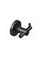 Verdi Sigma Double Wall-Mounted Bathroom Hook ​5x4.4cm Black 3032205