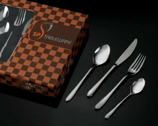 SP Tableware Paros Besteckset Edelstahl Silber 65Stück