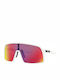 Oakley Sutro Men's Sunglasses with White Plastic Frame and Red Lens OO9406-06