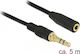 DeLock Καλώδιο Ήχου 3.5mm male - 3.5mm female Μαύρο 5m με Επίχρυσους Ακροδέκτες 85590