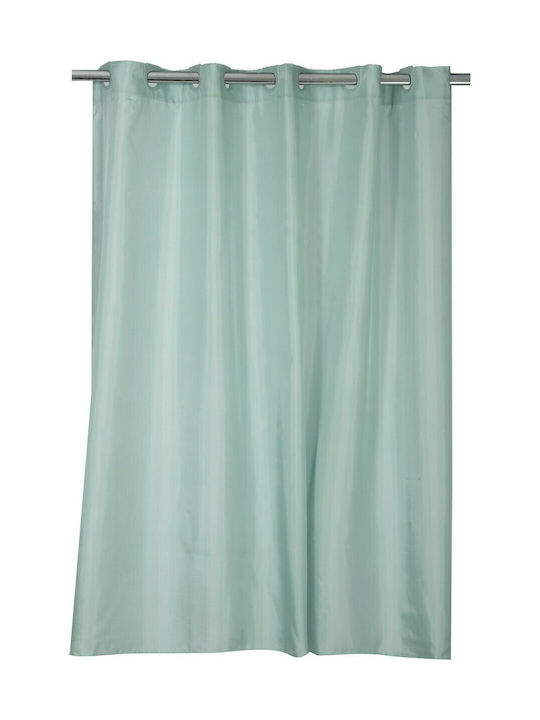 Nef-Nef Shower Κουρτίνα Μπάνιου Υφασμάτινη με Τρουκς 180x200 cm Mint