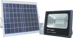 V-TAC Rezistent la apă Panouri solare Proiector LED 16W Alb Natural 4000K cu Telecomandă IP65