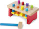 Melissa & Doug Hammer Toy Deluxe Pounding Bench made of Wood for 24++ Months