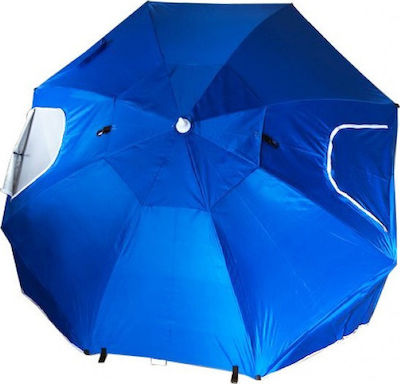 Campus Beach Umbrella Diameter 2.35m with UV Protection and Air Vent Blue