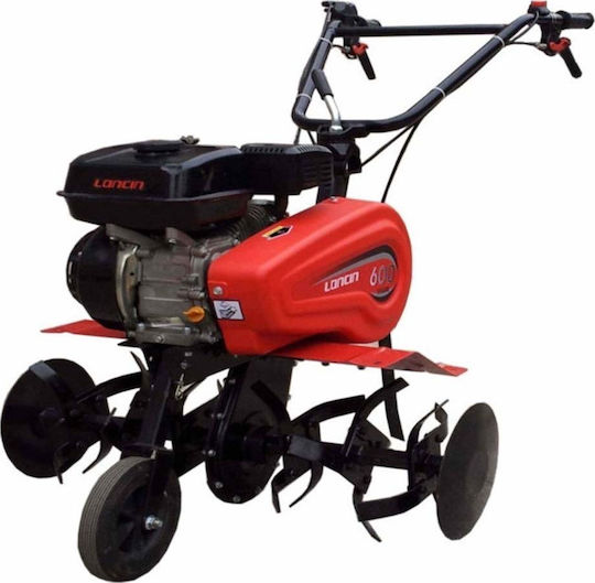 Loncin LC600 Viertakt Kultivator Benzin 5.5hp/196cc mit Manueller Start und Motor Loncin