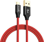 BlitzWolf Braided USB 2.0 to micro USB Cable Κόκκινο 1m (MC7)