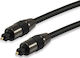 Equip Optical Audio Cable TOS male - TOS male Μαύρο 1.8m (147921)