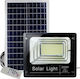 JD-8200 Στεγανός Ηλιακός Προβολέας LED 200W Ψυχρό Λευκό με Τηλεχειριστήριο IP67