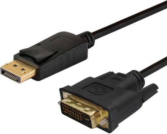 Savio 3m DVI-D male to DisplayPort male Cable Black (CL-122)