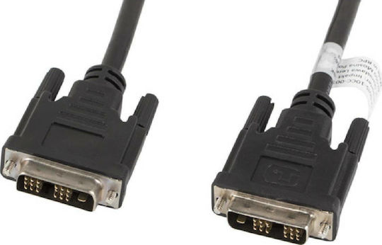 Lanberg Kabel DVI-D-Stecker - DVI-D-Stecker 1.8m Schwarz (CA-DVIS-10CC-0018-BK)