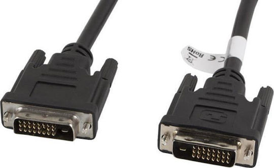 Lanberg Cablu DVI-D - DVI-D 3m Negru (CA-DVID-10CC-0030-BK)