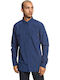 DC Small Mark Men's Shirt Long Sleeve Navy Blue