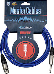 Prostage Kabel XLR-Buchse - 6,3mm Stecker Blau ...