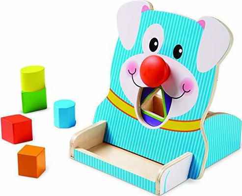 Melissa & Doug Παιχνίδι Ταξινόμησης Σχημάτων Wooden Spin and Feed First Play Shape Sorter από Ξύλο για 12+ Μηνών