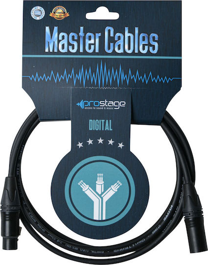 Prostage Cable XLR male - XLR female 10m (AES-10)