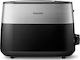 Philips Φρυγανιέρα 2 Θέσεων 830W Inox