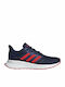 Runfalcon K Kids Sports Shoes Running with Laces Dark Blue / Active Red / Core Black