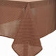 Silk Fashion Покривка за маса Точки Кафяв 140x140бр