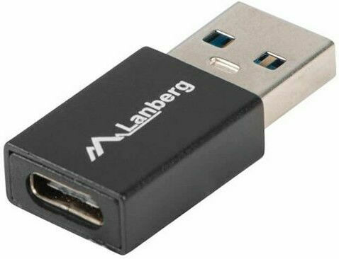 Lanberg Converter USB-A male to USB-C female 1pcs AD-UC-UA-01