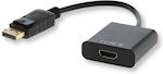 Savio Μετατροπέας DisplayPort male σε HDMI female (CL-55)