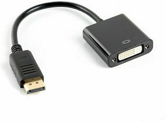Lanberg Μετατροπέας DisplayPort male σε DVI-D female 1τμχ AD-0007-BK
