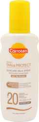 Carroten Magic Tan & Protect Αδιάβροχη Αντηλιακή Λοσιόν για το Σώμα SPF20 σε Spray 200ml