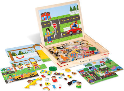 Melissa & Doug Μαγνητικό Παιχνίδι Κατασκευών Wooden Matching Picture Game