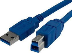 Akyga AK-USB-09 USB 3.0 USB-A мъжки към USB-B мъжки Син 1.8м