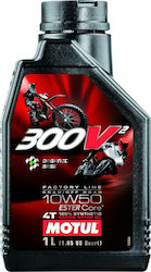 Motul 300V2 Factory Line Road Racing Synthetic Motorcycle Oil for Four-Stroke Engines 10W-50 1lt