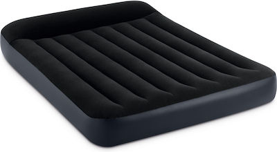Intex Camping Air Mattress Double with Built-In Pump Pillow Rest Classic 191x137x25cm
