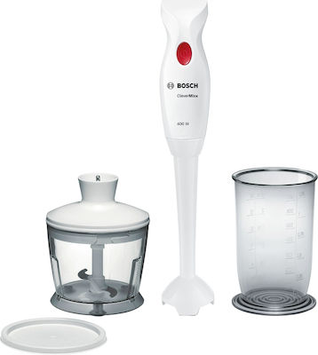 Bosch Blender de mână cu tijă din plastic 400W Alb